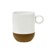 Cryspo Trio Koupa Porselanis Lefki 'Cork Mug' 280ml me Basi apo Fello 1001325